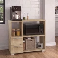 Έπιπλο κουζίνας για φουρνάκι Ece Megapap χρώμα sapphire oak 80x40x83εκ.
