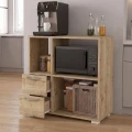 Έπιπλο κουζίνας για φουρνάκι Ece Megapap χρώμα sapphire oak 80x40x83εκ.