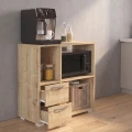 Έπιπλο κουζίνας για φουρνάκι Ece Megapap χρώμα sapphire oak 80x40x83εκ.