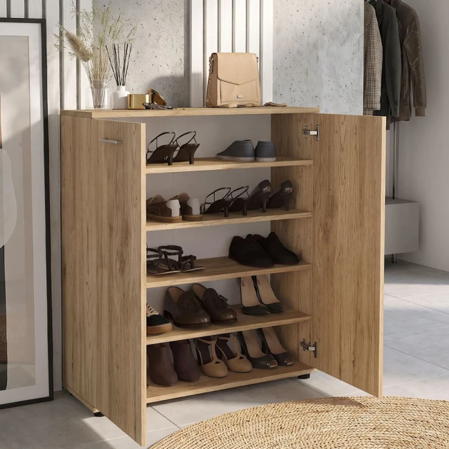 Παπουτσοθήκη Penetra Megapap χρώμα sepet oak 90x35x102,5εκ.