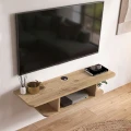 Έπιπλο τηλεόρασης επιτοίχιο Arkea Megapap χρώμα sepet oak 105x29,6x18,6εκ.