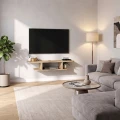 Έπιπλο τηλεόρασης επιτοίχιο Arkea Megapap χρώμα sepet oak 105x29,6x18,6εκ.