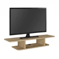 Έπιπλο τηλεόρασης επιτοίχιο Arkea Megapap χρώμα sepet oak 105x29,6x18,6εκ.