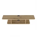 Έπιπλο τηλεόρασης επιτοίχιο Arkea Megapap χρώμα sepet oak 105x29,6x18,6εκ.