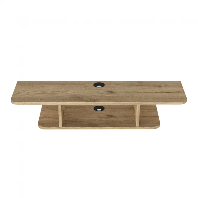 Έπιπλο τηλεόρασης επιτοίχιο Arkea Megapap χρώμα sepet oak 105x29,6x18,6εκ.