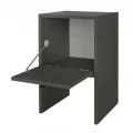 Κομοδίνο Pepa Megapap χρώμα ανθρακί 35x34,6x59,6εκ.