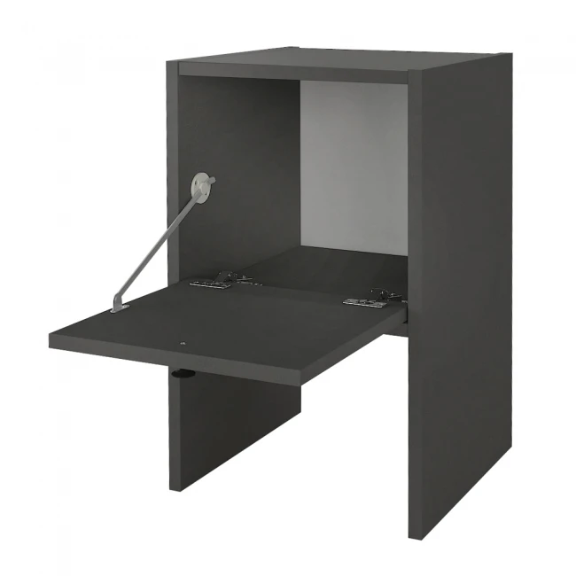 Κομοδίνο Pepa Megapap χρώμα ανθρακί 35x34,6x59,6εκ.