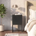 Κομοδίνο Pepa Megapap χρώμα μαύρο 35x34,6x59,6εκ.