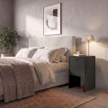 Κομοδίνο Pepa Megapap χρώμα μαύρο 35x34,6x59,6εκ.