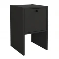 Κομοδίνο Pepa Megapap χρώμα μαύρο 35x34,6x59,6εκ.