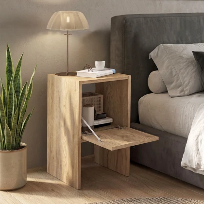 Κομοδίνο Pepa Megapap χρώμα sepet oak 35x34,6x59,6εκ.