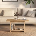Τραπεζάκι σαλονιού Rema Megapap χρώμα sepet oak 80x40x41,8εκ.