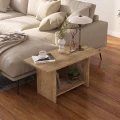 Τραπεζάκι σαλονιού Rema Megapap χρώμα sepet oak 80x40x41,8εκ.