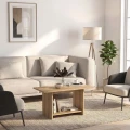 Τραπεζάκι σαλονιού Rema Megapap χρώμα sepet oak 80x40x41,8εκ.