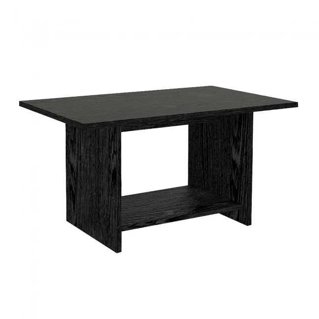 Τραπεζάκι σαλονιού Rema Megapap χρώμα sencron black 80x40x41,8εκ.