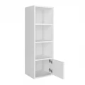 Στήλη - Βιβλιοθήκη Eldorado Megapap χρώμα λευκό 33,2x29,6x100εκ.