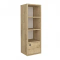 Στήλη - Βιβλιοθήκη Eldorado Megapap χρώμα sapphire oak 33,2x29,6x100εκ.