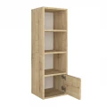 Στήλη - Βιβλιοθήκη Eldorado Megapap χρώμα sapphire oak 33,2x29,6x100εκ.