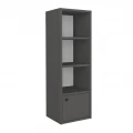 Στήλη - Βιβλιοθήκη Eldorado Megapap χρώμα ανθρακί 33,2x29,6x100εκ.
