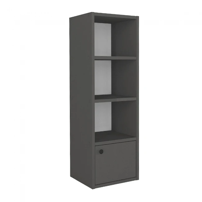 Στήλη - Βιβλιοθήκη Eldorado Megapap χρώμα ανθρακί 33,2x29,6x100εκ.