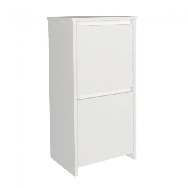 Παπουτσοθήκη Sarpedon Megapap χρώμα λευκό 48x35x91,8εκ.