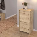 Παπουτσοθήκη Sarpedon Megapap χρώμα sapphire oak 48x35x91,8εκ.