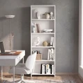 Βιβλιοθήκη Anfisa Megapap χρώμα λευκό 58x22x170εκ.