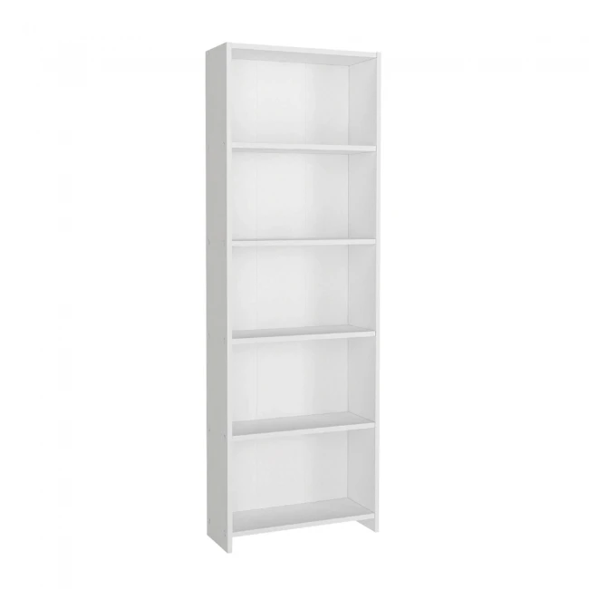 Βιβλιοθήκη Anfisa Megapap χρώμα λευκό 58x22x170εκ.