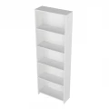 Βιβλιοθήκη Anfisa Megapap χρώμα λευκό 58x22x170εκ.