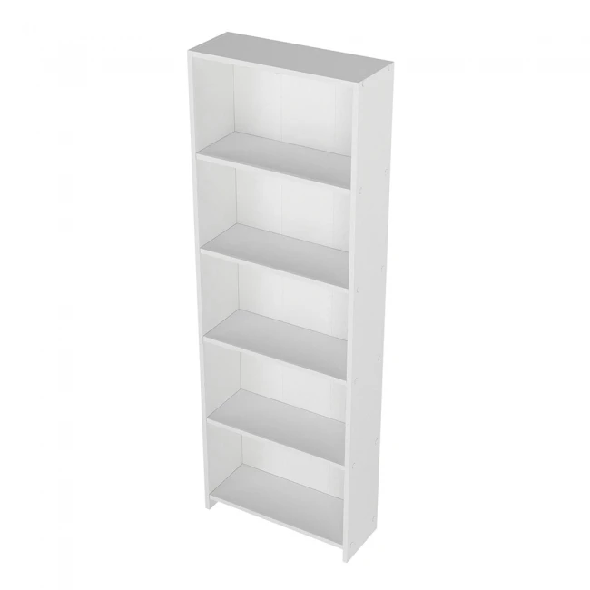 Βιβλιοθήκη Anfisa Megapap χρώμα λευκό 58x22x170εκ.