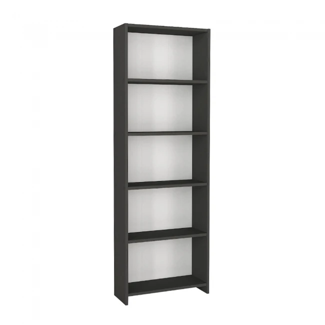 Βιβλιοθήκη Anfisa Megapap χρώμα ανθρακί 58x22x170εκ.