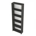 Βιβλιοθήκη Anfisa Megapap χρώμα ανθρακί 58x22x170εκ.