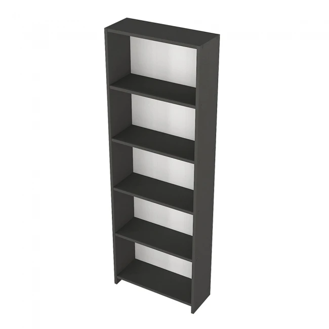 Βιβλιοθήκη Anfisa Megapap χρώμα ανθρακί 58x22x170εκ.