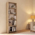 Βιβλιοθήκη Anfisa Megapap χρώμα sapphire oak 58x22x170εκ.