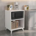Έπιπλο κουζίνας για φουρνάκι Biva V2 Megapap χρώμα λευκό 59,6x56x85εκ.