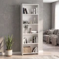 Βιβλιοθήκη Alantos Megapap χρώμα λευκό 60x29,6x180εκ.