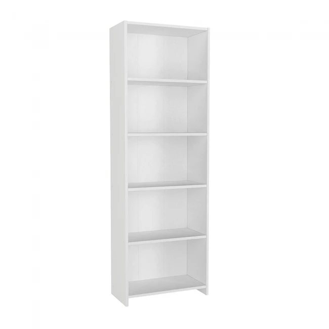 Βιβλιοθήκη Alantos Megapap χρώμα λευκό 60x29,6x180εκ.