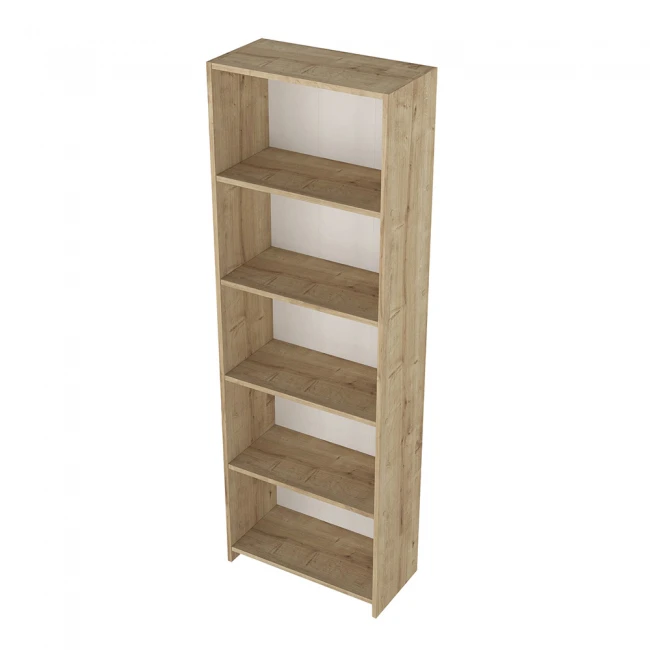 Βιβλιοθήκη Alantos Megapap χρώμα sapphire oak 60x29,6x180εκ.