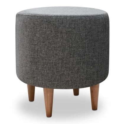 Σκαμπώ Liza Megapap υφασμάτινο χρώμα γκρι 40x40x42εκ. Σκαμπώ Liza Megapap υφασμάτινο χρώμα γκρι 40x40x42εκ.