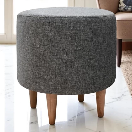 Σκαμπώ Liza Megapap υφασμάτινο χρώμα γκρι 40x40x42εκ. Σκαμπώ Liza Megapap υφασμάτινο χρώμα γκρι 40x40x42εκ.