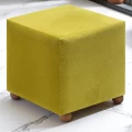 Σκαμπώ Ranma Megapap υφασμάτινο χρώμα λαδί 40x40x40εκ.