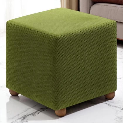 Σκαμπώ Ranma Megapap υφασμάτινο χρώμα πράσινο 40x40x40εκ. Σκαμπώ Ranma Megapap υφασμάτινο χρώμα πράσινο 40x40x40εκ.