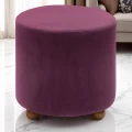 Σκαμπώ Mario Megapap υφασμάτινο χρώμα μωβ 40x40x40εκ.