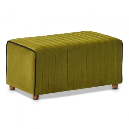 Σκαμπώ Mabel Megapap βελούδινο χρώμα πράσινο 80x40x40εκ. Σκαμπώ Mabel Megapap βελούδινο χρώμα πράσινο 80x40x40εκ.
