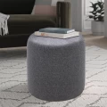 Σκαμπώ Silindir Megapap υφασμάτινο χρώμα γκρι 40x40x40εκ.