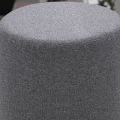 Σκαμπώ Silindir Megapap υφασμάτινο χρώμα γκρι 40x40x40εκ.