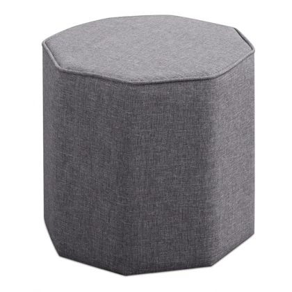 Σκαμπώ Hexa Megapap υφασμάτινο χρώμα γκρι 40x40x42εκ. Σκαμπώ Hexa Megapap υφασμάτινο χρώμα γκρι 40x40x42εκ.