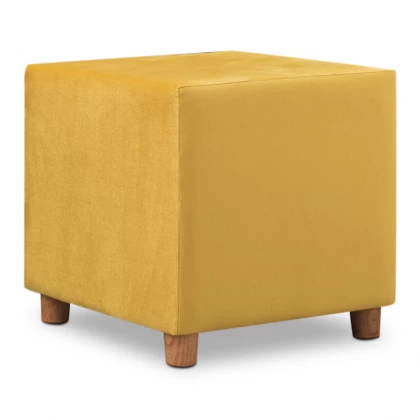 Σκαμπώ Daisy Megapap υφασμάτινο χρώμα κίτρινο 40x40x40εκ. Σκαμπώ Daisy Megapap υφασμάτινο χρώμα κίτρινο 40x40x40εκ.