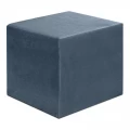 Σκαμπώ April Megapap βελούδινο χρώμα ανθρακί 40x40x40εκ.