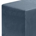 Σκαμπώ April Megapap βελούδινο χρώμα ανθρακί 40x40x40εκ.